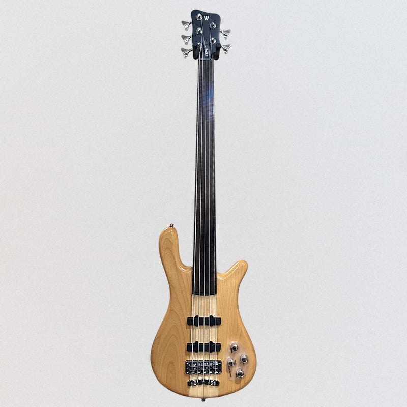 Warwick RockBass Streamer NT I 5-string Fretless Electric Bass Guitar - Natural