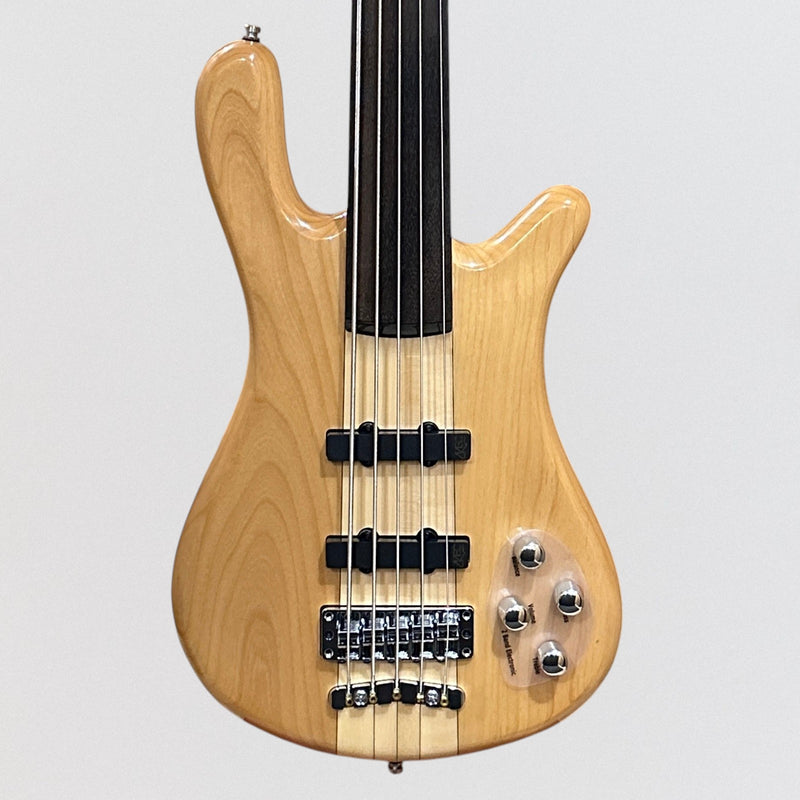 Warwick RockBass Streamer NT I 5-string Fretless Electric Bass Guitar - Natural