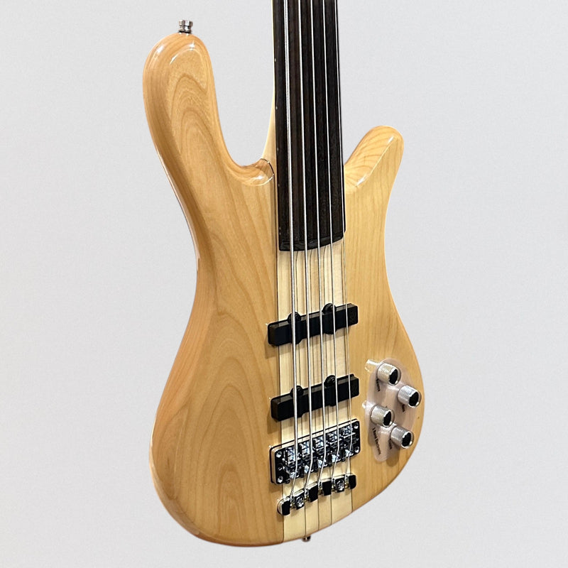 Warwick RockBass Streamer NT I 5-string Fretless Electric Bass Guitar - Natural