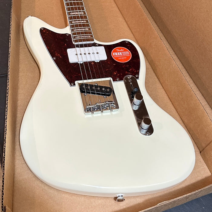 Fender Squier Limited Edition Paranormal Offset Telecaster SJ Electric Guitar - Olympic White