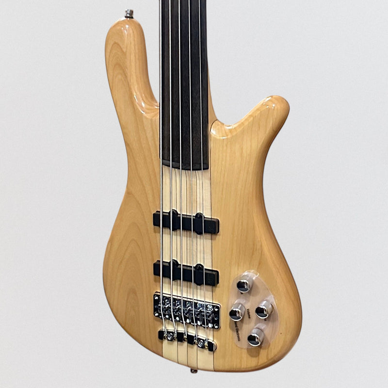 Warwick RockBass Streamer NT I 5-string Fretless Electric Bass Guitar - Natural