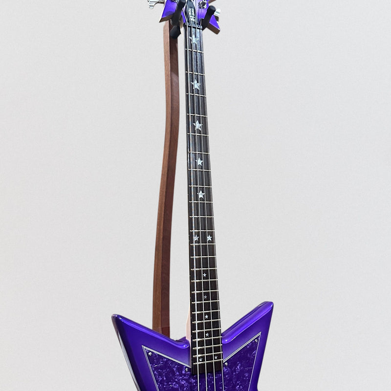 Warwick Rockbass Artist Line Bootsy Collins Space Bass 4 String Electric Bass Guitar - Bootsy Purple