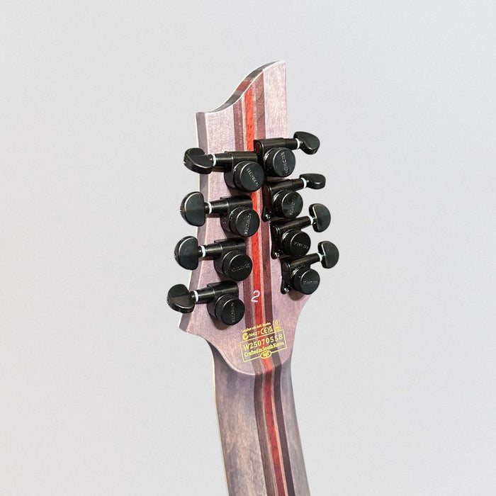 Schecter C-8 MS SLS Elite Evil Twin 8-String Multiscale Electric Guitar - Satin Black