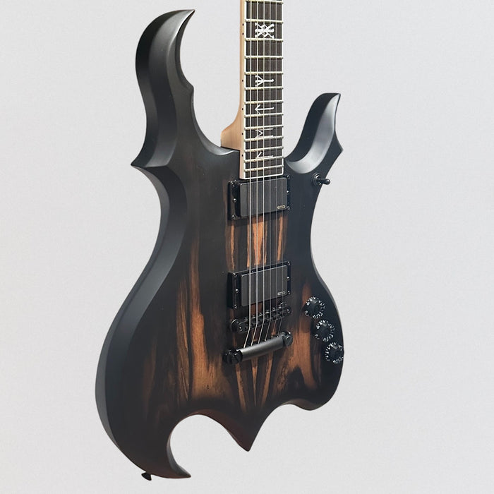 Wylde Audio Wrathmaker Electric Guitar - Pale Moon Ebony with Black Burst