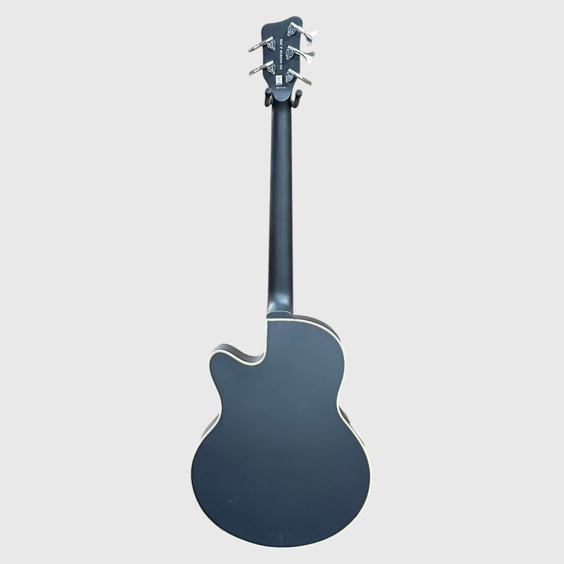 Warwick RockBass Alien Deluxe Thinline Hybrid 5 String Acoustic Electric Bass Guitar - Black