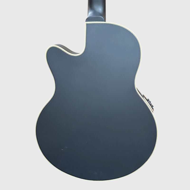 Warwick RockBass Alien Deluxe Thinline Hybrid 5 String Acoustic Electric Bass Guitar - Black