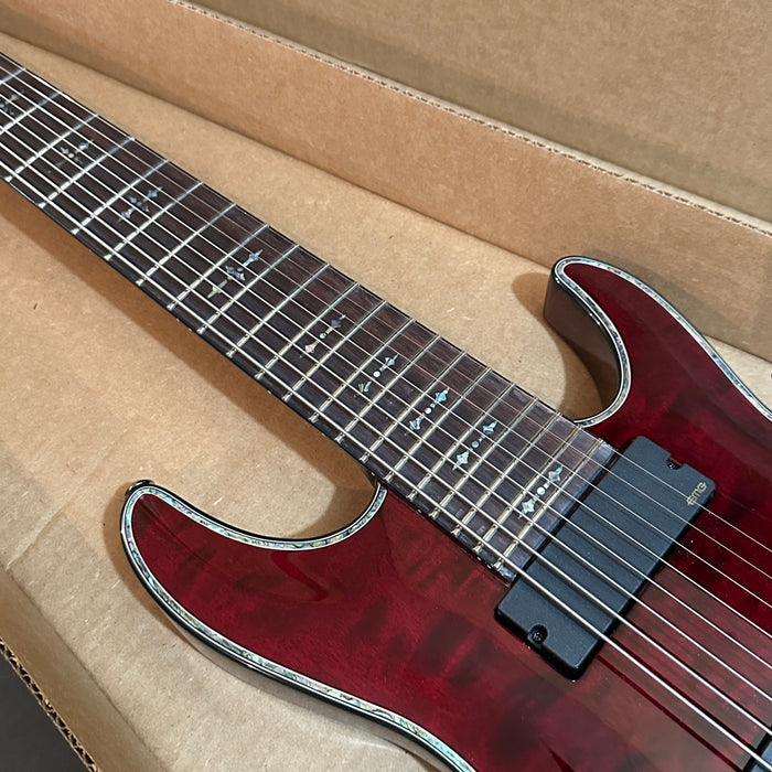 Schecter Hellraiser C-8 FR 8 String Electric Guitar - Black Cherry