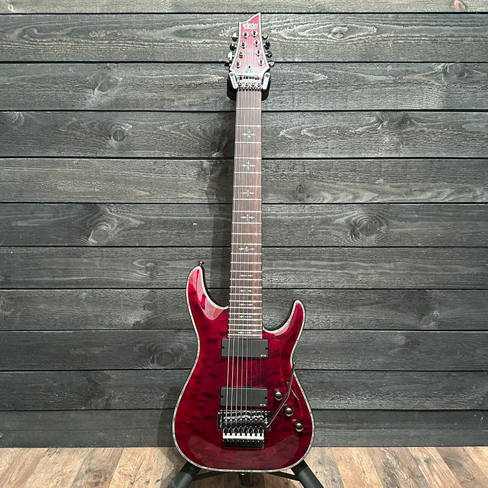 Schecter Hellraiser C-8 FR 8 String Electric Guitar - Black Cherry