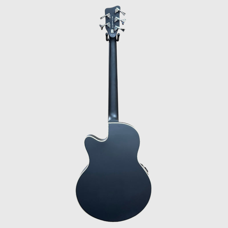 Warwick RockBass Alien Deluxe Thinline Hybrid 5 String Acoustic Electric Bass Guitar - Black