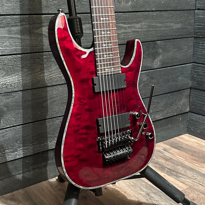 Schecter Hellraiser C-8 FR 8 String Electric Guitar - Black Cherry