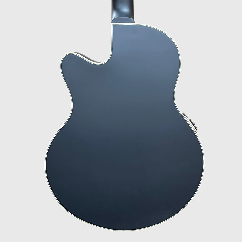 Warwick RockBass Alien Deluxe Thinline Hybrid 5 String Acoustic Electric Bass Guitar - Black