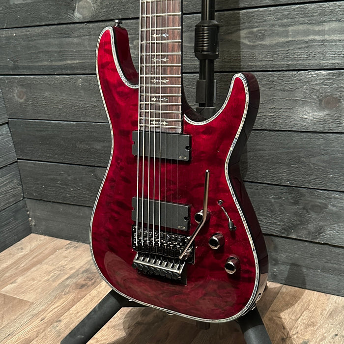 Schecter Hellraiser C-8 FR 8 String Electric Guitar - Black Cherry