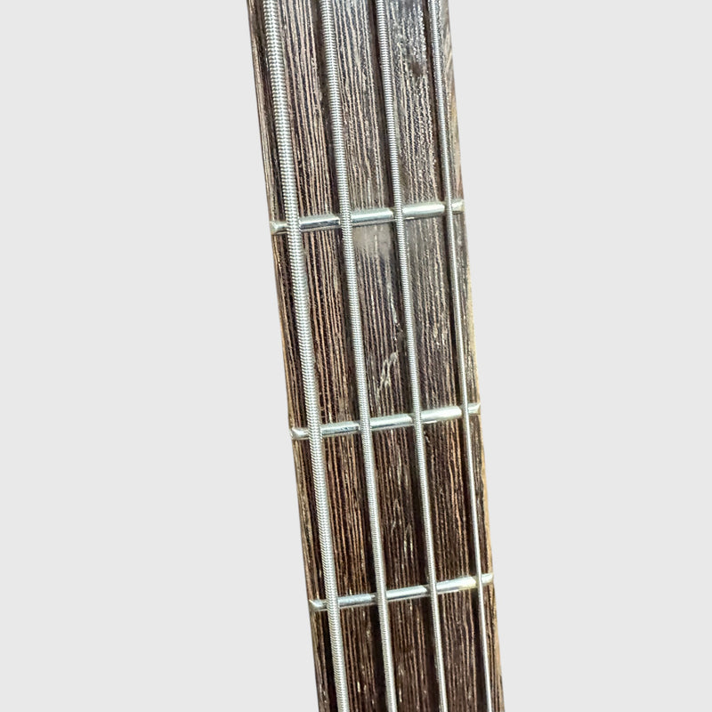 Warwick RockBass Alien Deluxe Thinline Hybrid 4 String Acoustic Electric Bass Guitar - Black