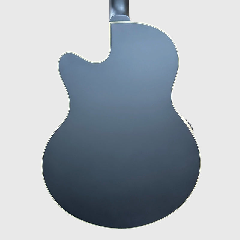 Warwick RockBass Alien Deluxe Thinline Hybrid 4 String Acoustic Electric Bass Guitar - Black