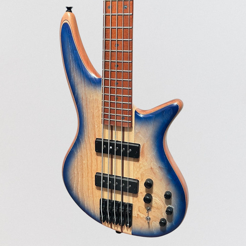 Jackson Pro Series Spectra Bass SBA V 5 String Electric Bass Guitar - Blue Burst