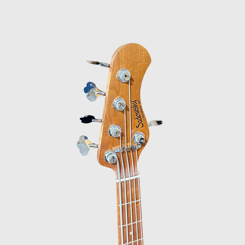 Sadowsky MetroExpress 21 Fret Hybrid PJ 5 String Maple Board Electric Bass Guitar - Candy Apple Red