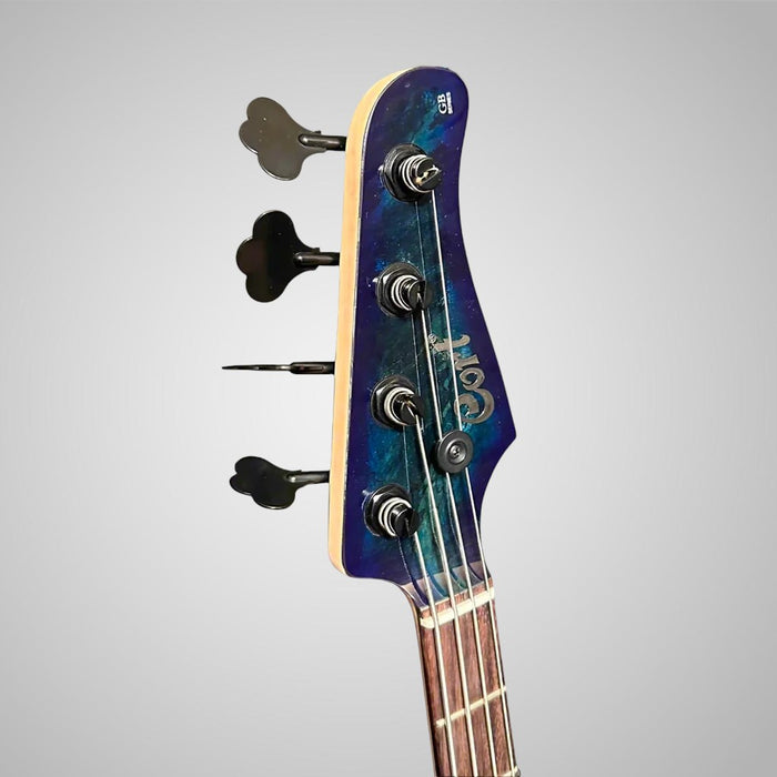 Cort GB Fusion 4 String Electric Bass Guitar - Blue Burst