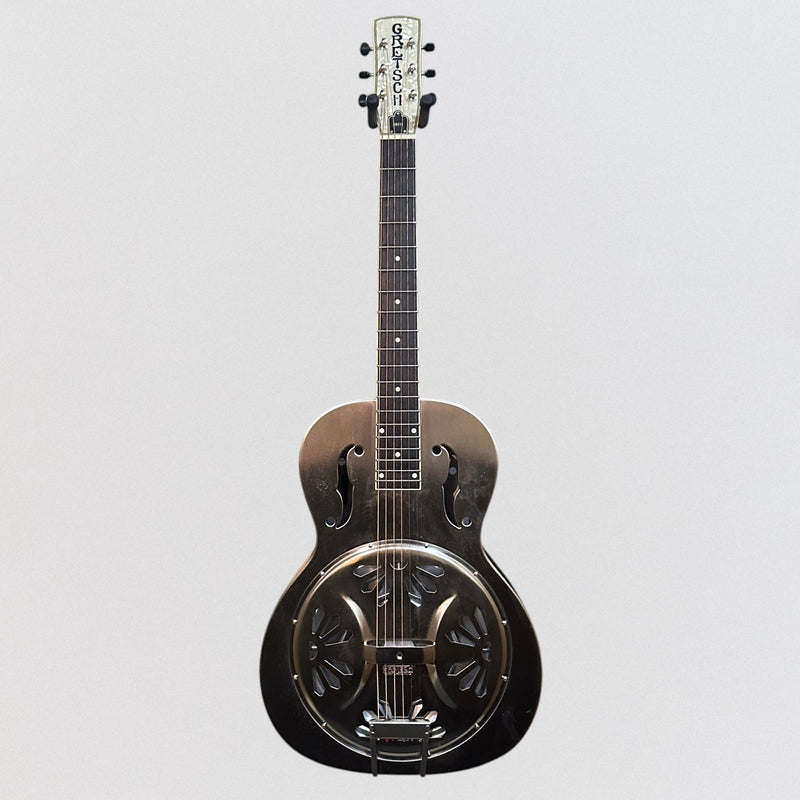 Gretsch G9221 Bobtail Round-Neck Acoustic-Electric Steel Body Resonator Guitar - Steel