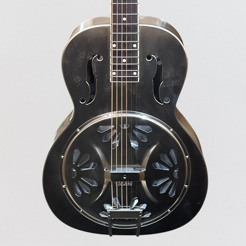 Gretsch G9221 Bobtail Round-Neck Acoustic-Electric Steel Body Resonator Guitar - Steel