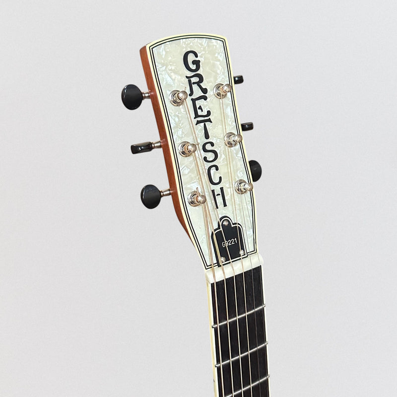 Gretsch G9221 Bobtail Round-Neck Acoustic-Electric Steel Body Resonator Guitar - Steel
