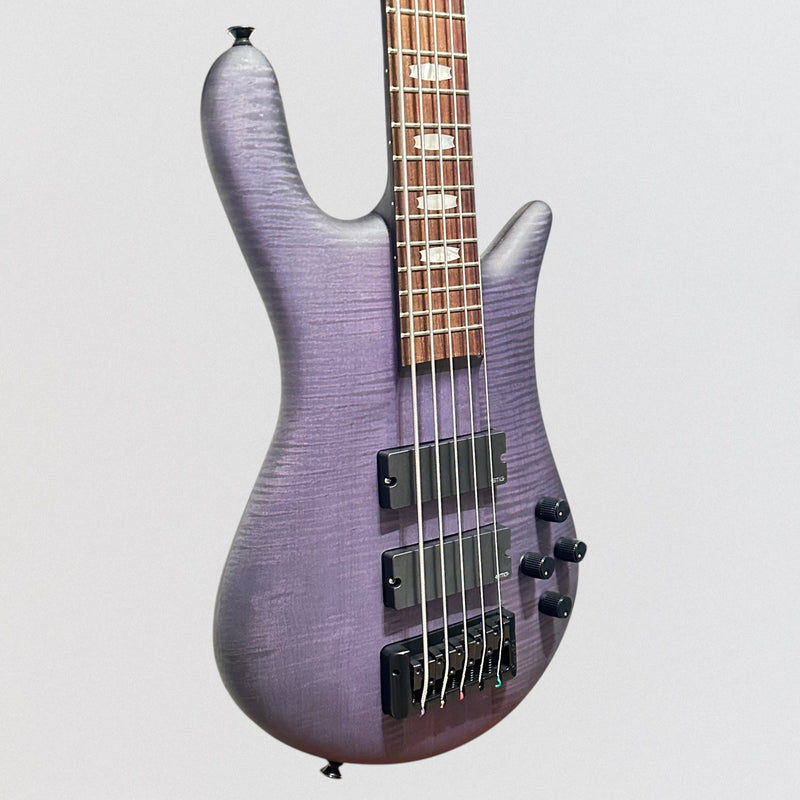 Spector Euro 5 LX 5 String Neck Through Electric Bass Guitar - Nightshade Matte