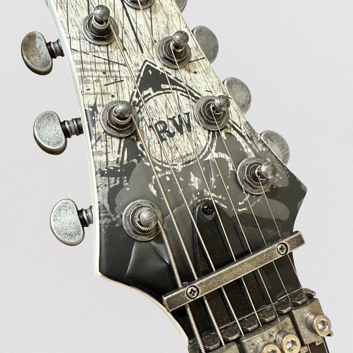 Schecter V-7 FR Randy Weitzel Ouija 7 String Electric Guitar - Satin White