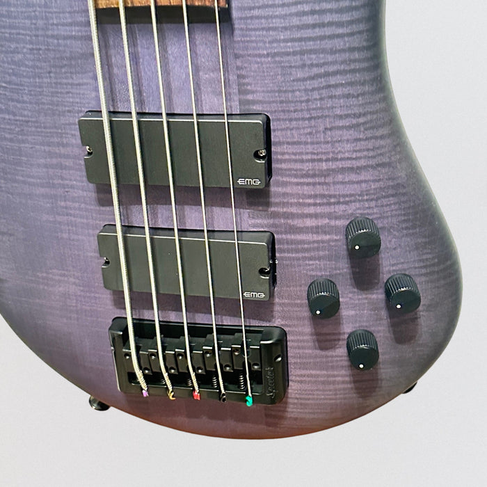 Spector Euro 5 LX 5 String Neck Through Electric Bass Guitar - Nightshade Matte