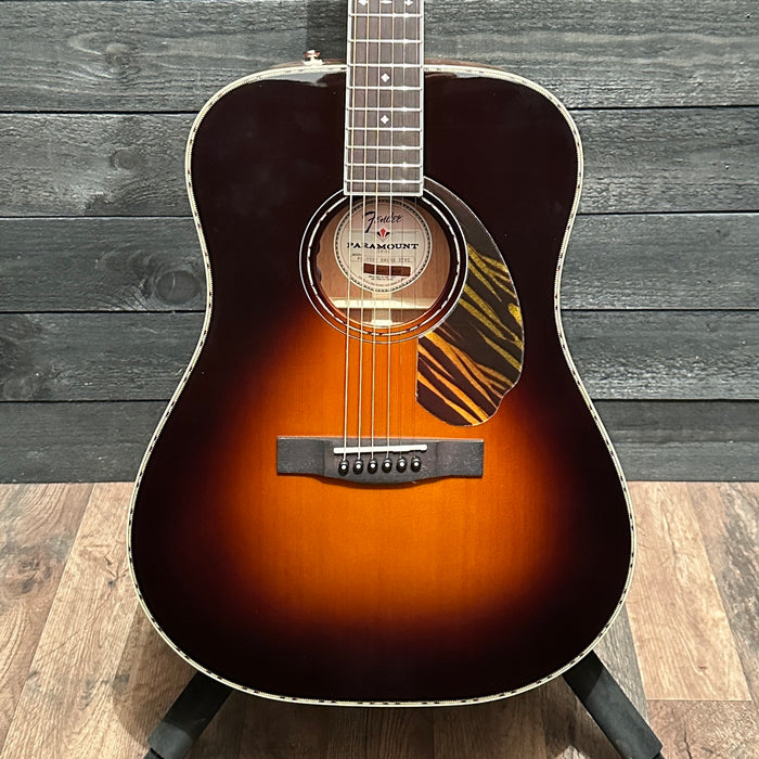 Fender PD-220E Dreadnought Acoustic Electric Guitar w/ Case - Sunburst