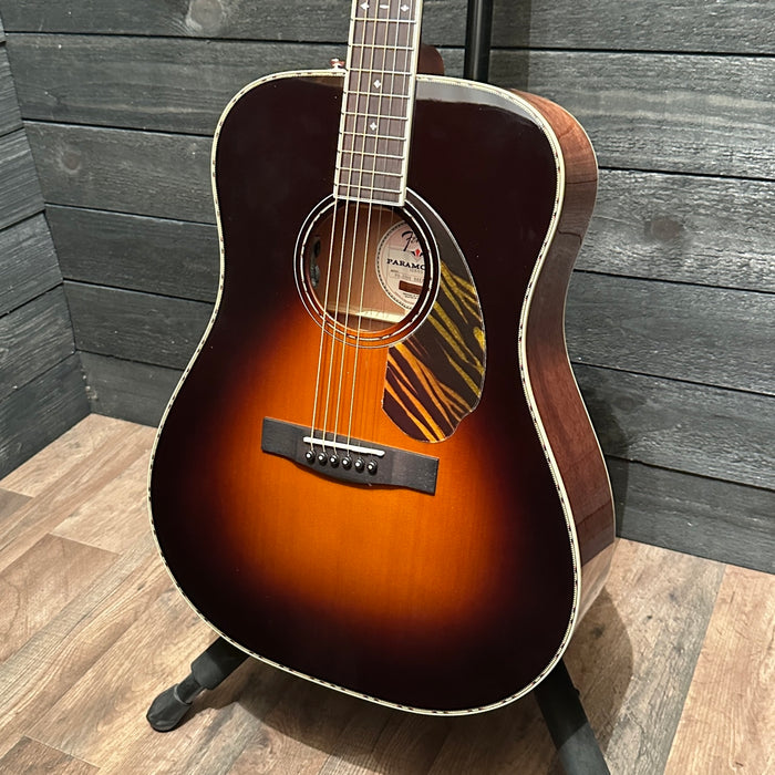 Fender PD-220E Dreadnought Acoustic Electric Guitar w/ Case - Sunburst