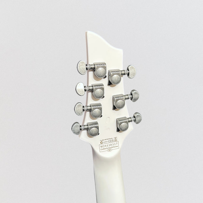 Schecter V-7 FR Randy Weitzel Ouija 7 String Electric Guitar - Satin White