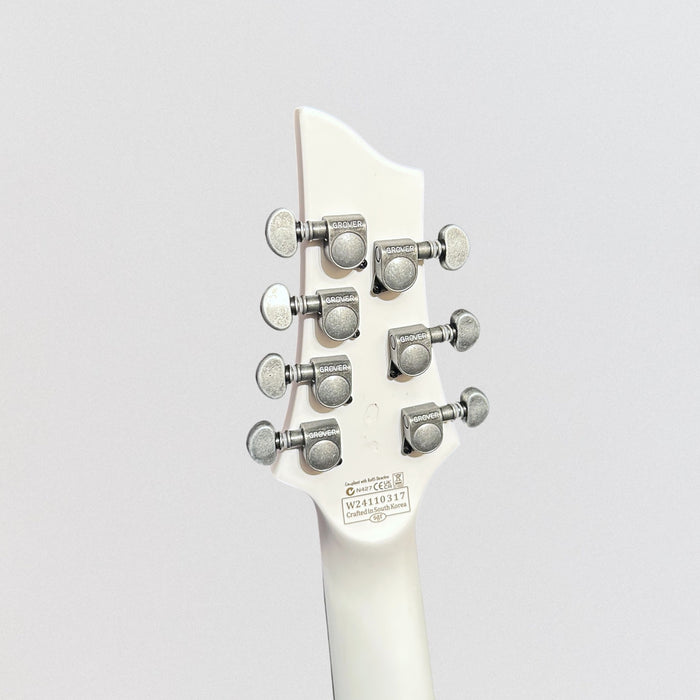 Schecter V-7 FR Randy Weitzel Ouija 7 String Electric Guitar - Satin White