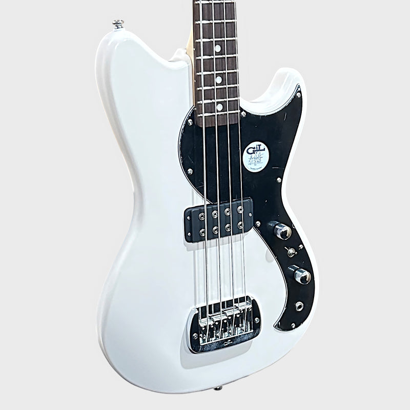 G&L Tribute Series Fallout 4 String Electric Bass Guitar - Olympic White