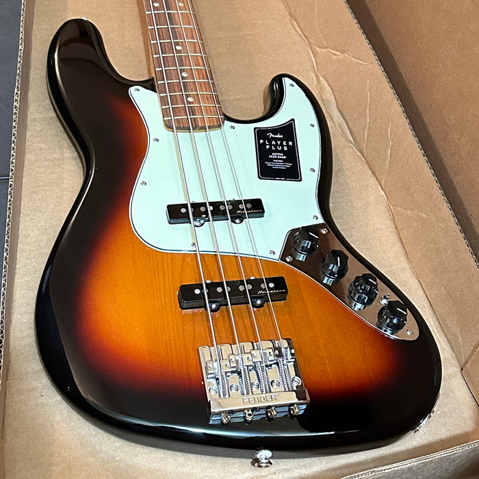 Fender Player Plus Active Jazz Bass 4 String Electric Bass Guitar - Sunburst