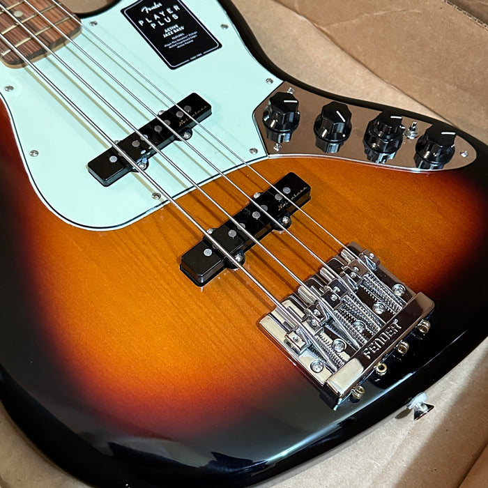 Fender Player Plus Active Jazz Bass 4 String Electric Bass Guitar - Sunburst