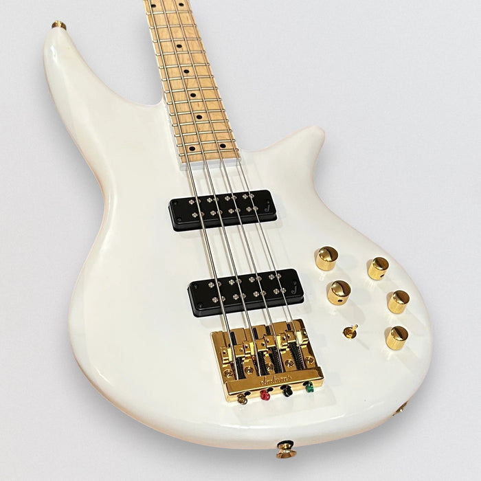 Jackson Spectra IV SBX 4 String Electric Bass Guitar - White
