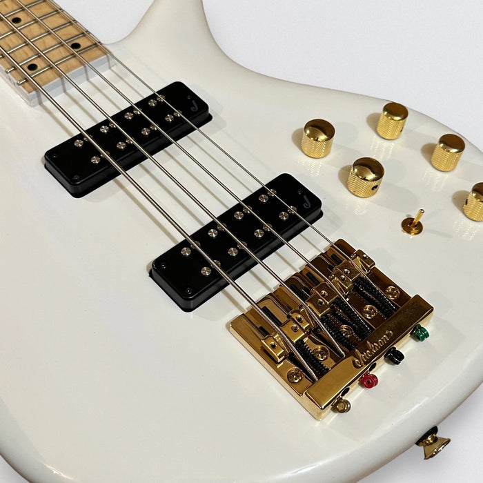 Jackson Spectra IV SBX 4 String Electric Bass Guitar - White