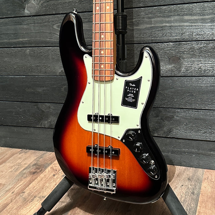 Fender Player Plus Active Jazz Bass 4 String Electric Bass Guitar - Sunburst