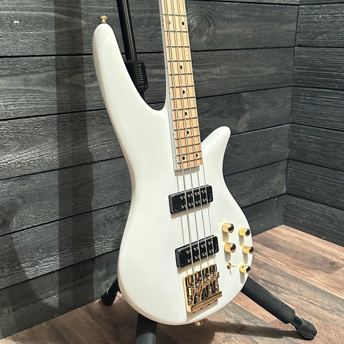 Jackson Spectra IV SBX 4 String Electric Bass Guitar - White