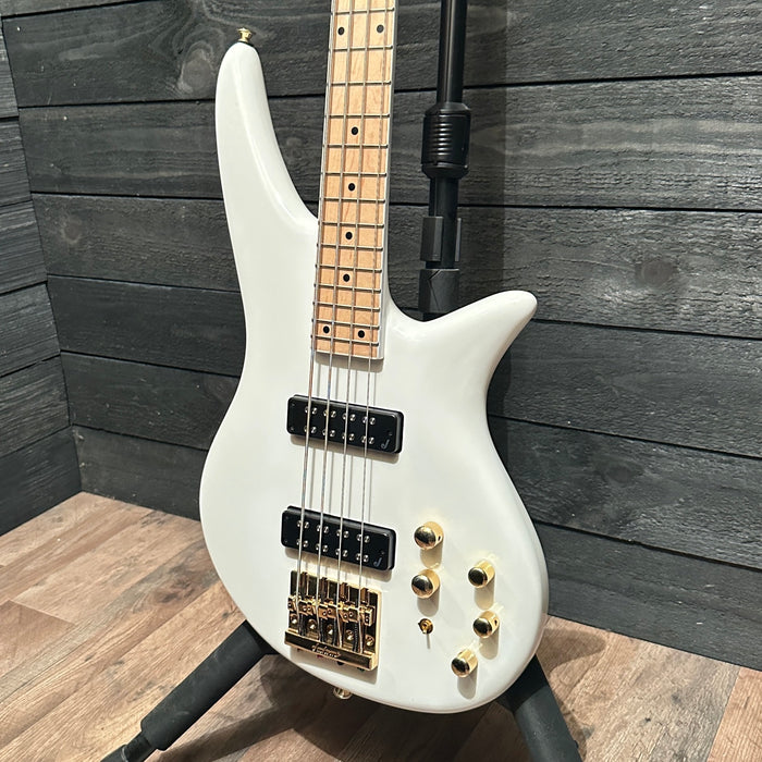 Jackson Spectra IV SBX 4 String Electric Bass Guitar - White