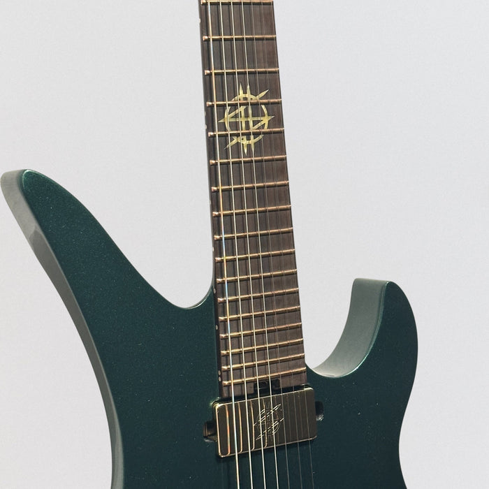 Schecter Synyster Gates Custom 7-String TR Headless Electric Guitar - Oak Green Metallic