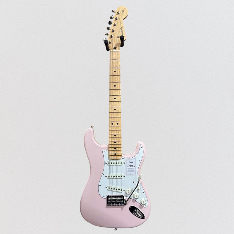 Fender MIJ Japan Junior Collection Stratocaster Electric Guitar - Pink
