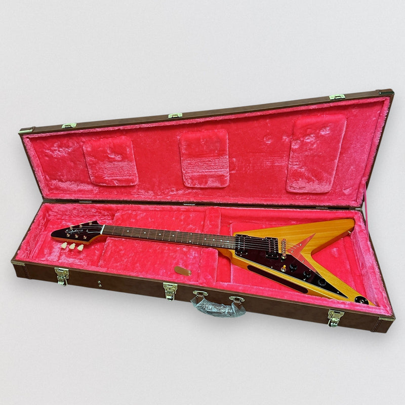 Epiphone 1958 Korina Flying V Left Handed Electric Guitar - Aged Natural