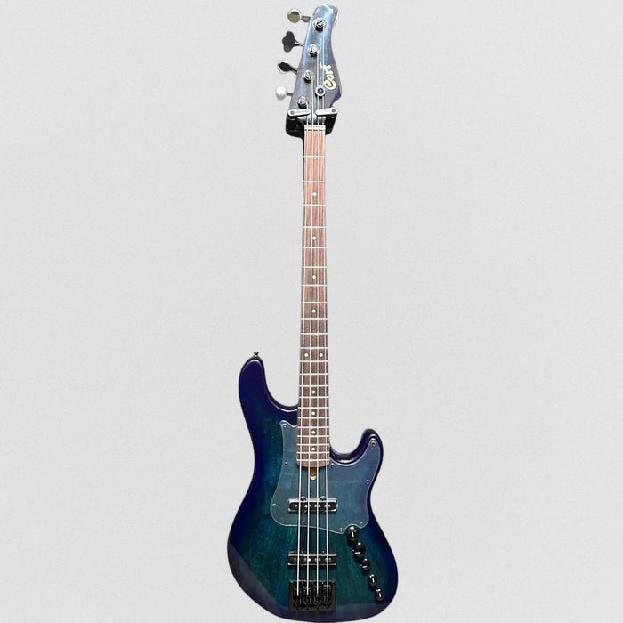 Cort GB Fusion 4 String Electric Bass Guitar - Blue Burst