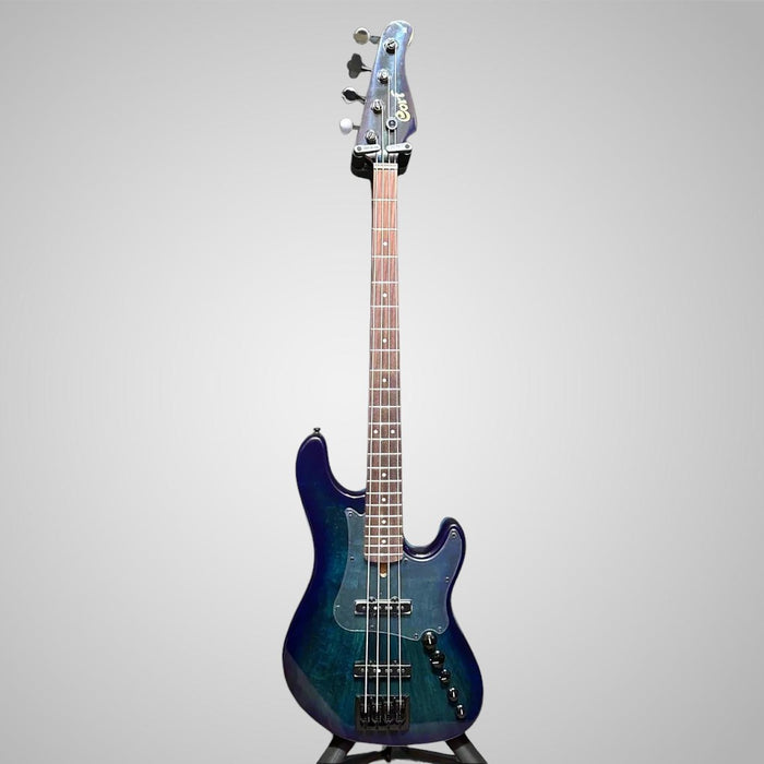 Cort GB Fusion 4 String Electric Bass Guitar - Blue Burst