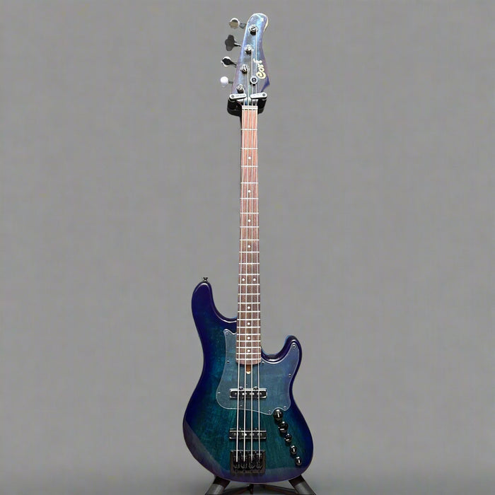 Cort GB Fusion 4 String Electric Bass Guitar - Blue Burst