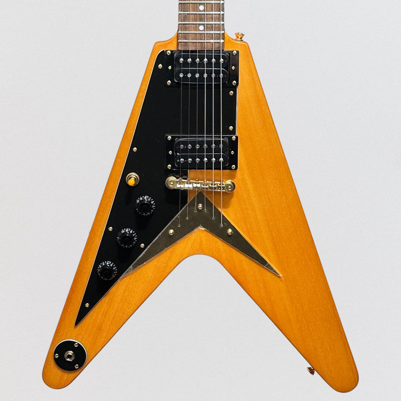 Epiphone 1958 Korina Flying V Left Handed Electric Guitar - Aged Natural