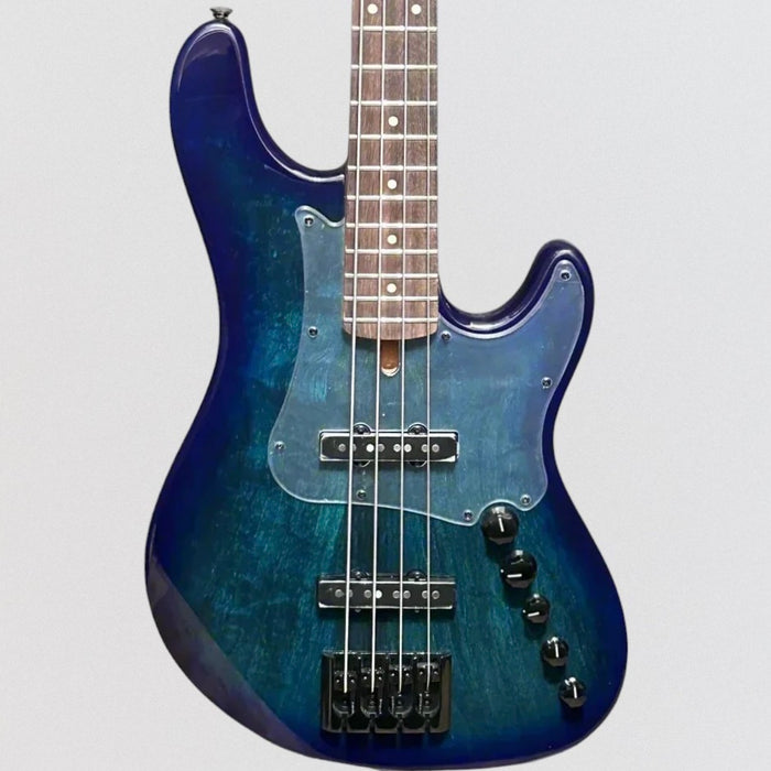 Cort GB Fusion 4 String Electric Bass Guitar - Blue Burst