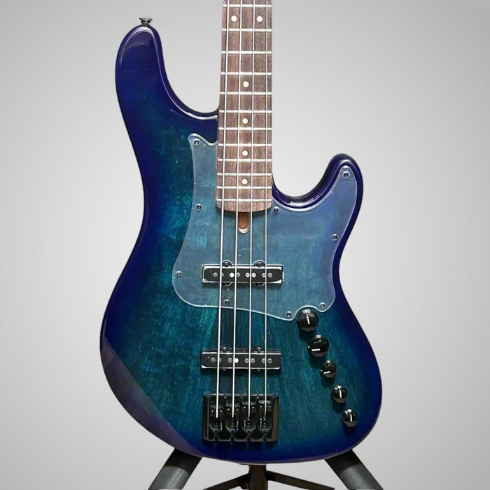 Cort GB Fusion 4 String Electric Bass Guitar - Blue Burst