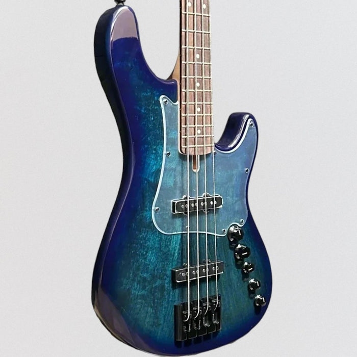 Cort GB Fusion 4 String Electric Bass Guitar - Blue Burst