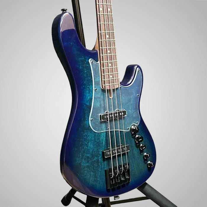 Cort GB Fusion 4 String Electric Bass Guitar - Blue Burst